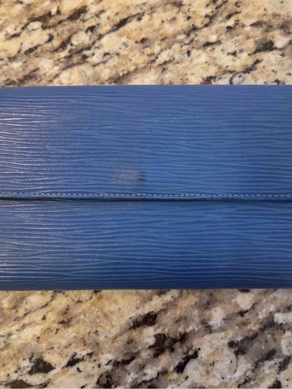 Louis vuitton Early 1980's Epi Royal Blue full size ladies wallet.